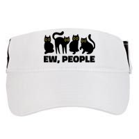 Ew People Funny Cat Lover Adult Drive Performance Visor