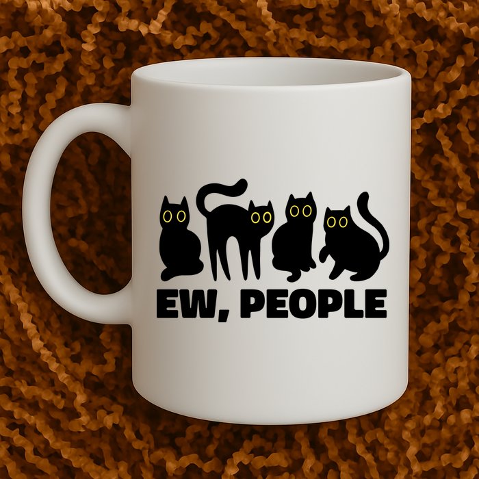 Ew People Funny Cat Lover Mug