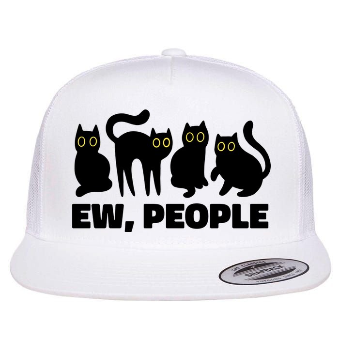 Ew People Funny Cat Lover Flatbill Hat
