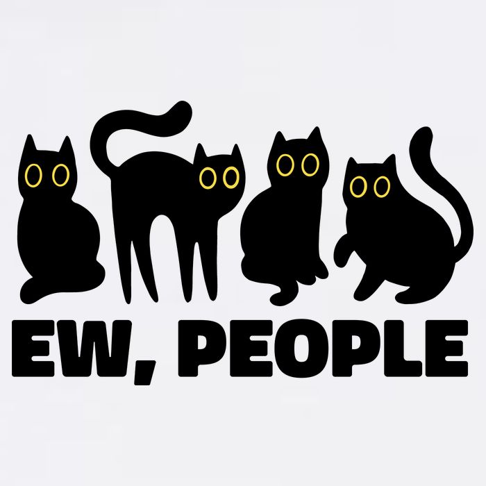 Ew People Funny Cat Lover Flatbill Hat