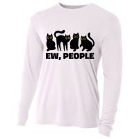 Ew People Funny Cat Lover Cooling Performance Long Sleeve Crew