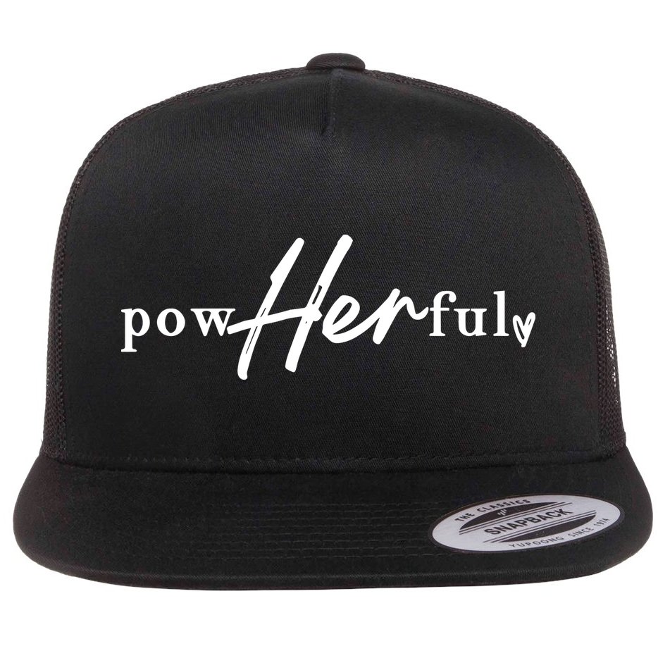 Empowerment Powherful Female Flat Bill Trucker Hat