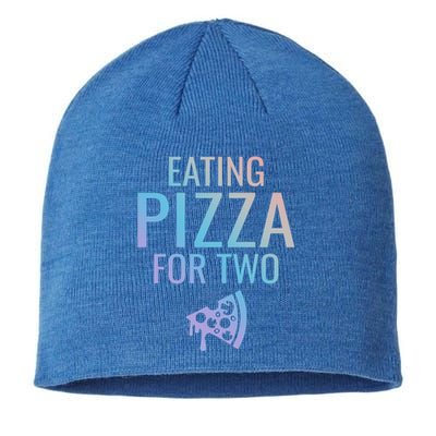 Eating Pizza For Two Great Gift Pregnancy Gift Sustainable Beanie