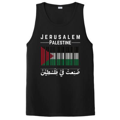 Embroidery Palestine Folklore Independence Decor Jordanian PosiCharge Competitor Tank