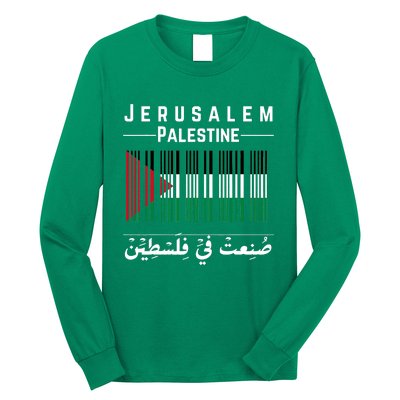 Embroidery Palestine Folklore Independence Decor Jordanian Long Sleeve Shirt