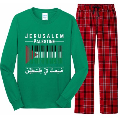 Embroidery Palestine Folklore Independence Decor Jordanian Long Sleeve Pajama Set