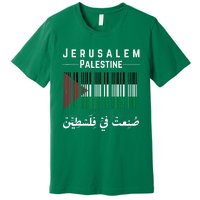 Embroidery Palestine Folklore Independence Decor Jordanian Premium T-Shirt