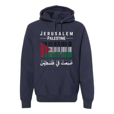 Embroidery Palestine Folklore Independence Decor Jordanian Premium Hoodie