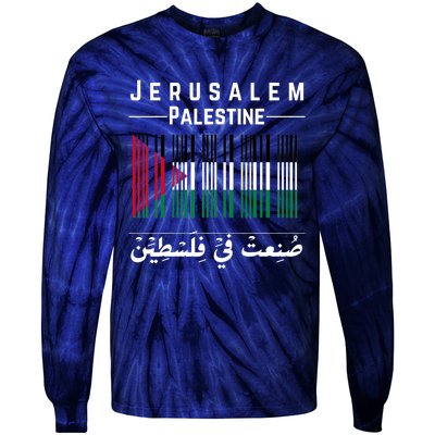 Embroidery Palestine Folklore Independence Decor Jordanian Tie-Dye Long Sleeve Shirt