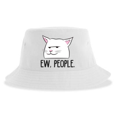 Ew People Funny Cat Owner Gift Love Cats Gift Sustainable Bucket Hat