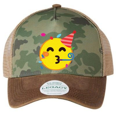 Emoticon Partying Face Birthday Legacy Tie Dye Trucker Hat