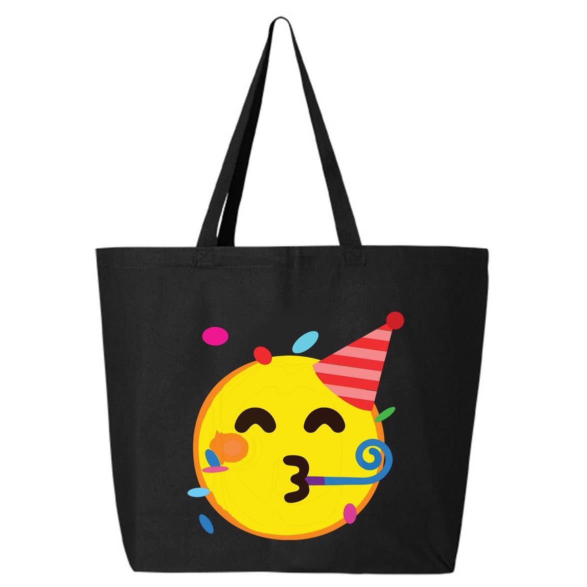 Emoticon Partying Face Birthday 25L Jumbo Tote
