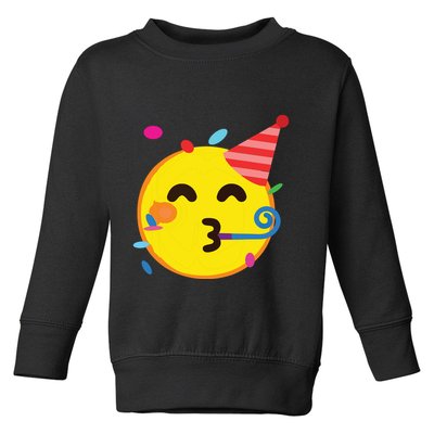 Emoticon Partying Face Birthday Toddler Sweatshirt