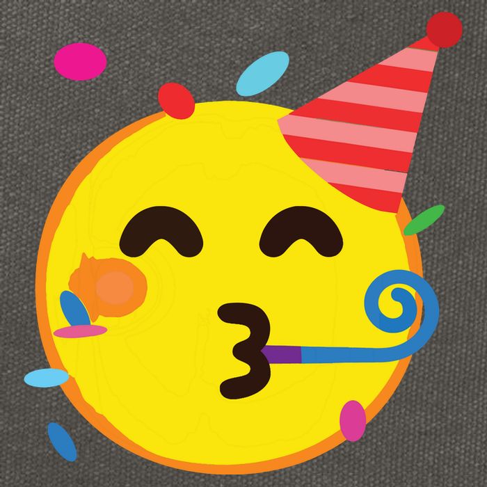 Emoticon Partying Face Birthday Cotton Canvas Backpack