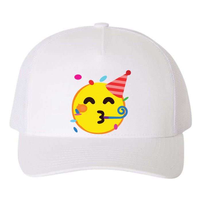 Emoticon Partying Face Birthday Yupoong Adult 5-Panel Trucker Hat