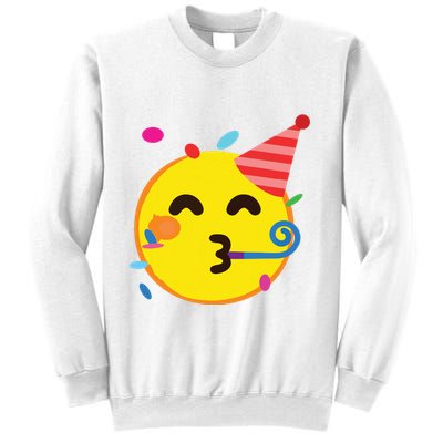 Emoticon Partying Face Birthday Sweatshirt