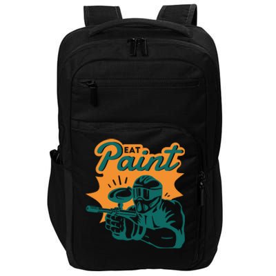 Eat Paint Funny Paintball Impact Tech Backpack