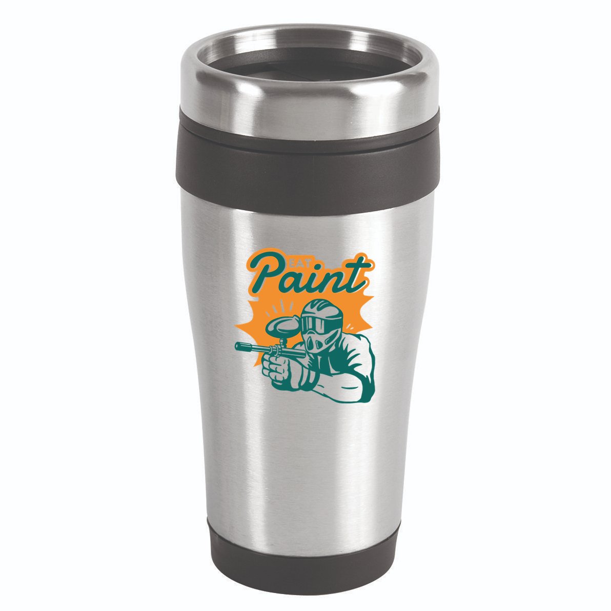 Eat Paint Funny Paintball 16oz Travel Tumbler