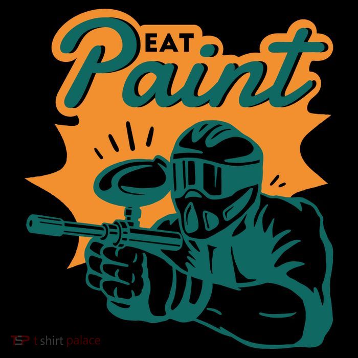 Eat Paint Funny Paintball Pom Pom 12in Knit Beanie