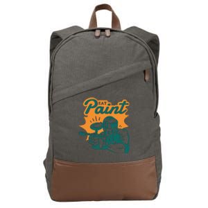 Eat Paint Funny Paintball Cotton Canvas Backpack