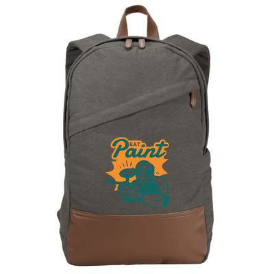 Eat Paint Funny Paintball Cotton Canvas Backpack