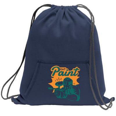 Eat Paint Funny Paintball Sweatshirt Cinch Pack Bag