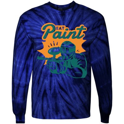 Eat Paint Funny Paintball Tie-Dye Long Sleeve Shirt