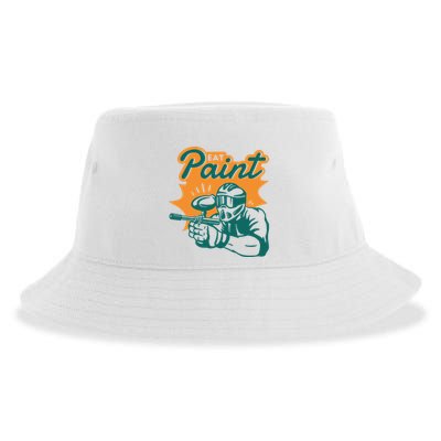 Eat Paint Funny Paintball Sustainable Bucket Hat