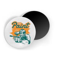 Eat Paint Funny Paintball Magnet