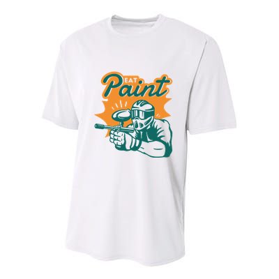 Eat Paint Funny Paintball Youth Performance Sprint T-Shirt