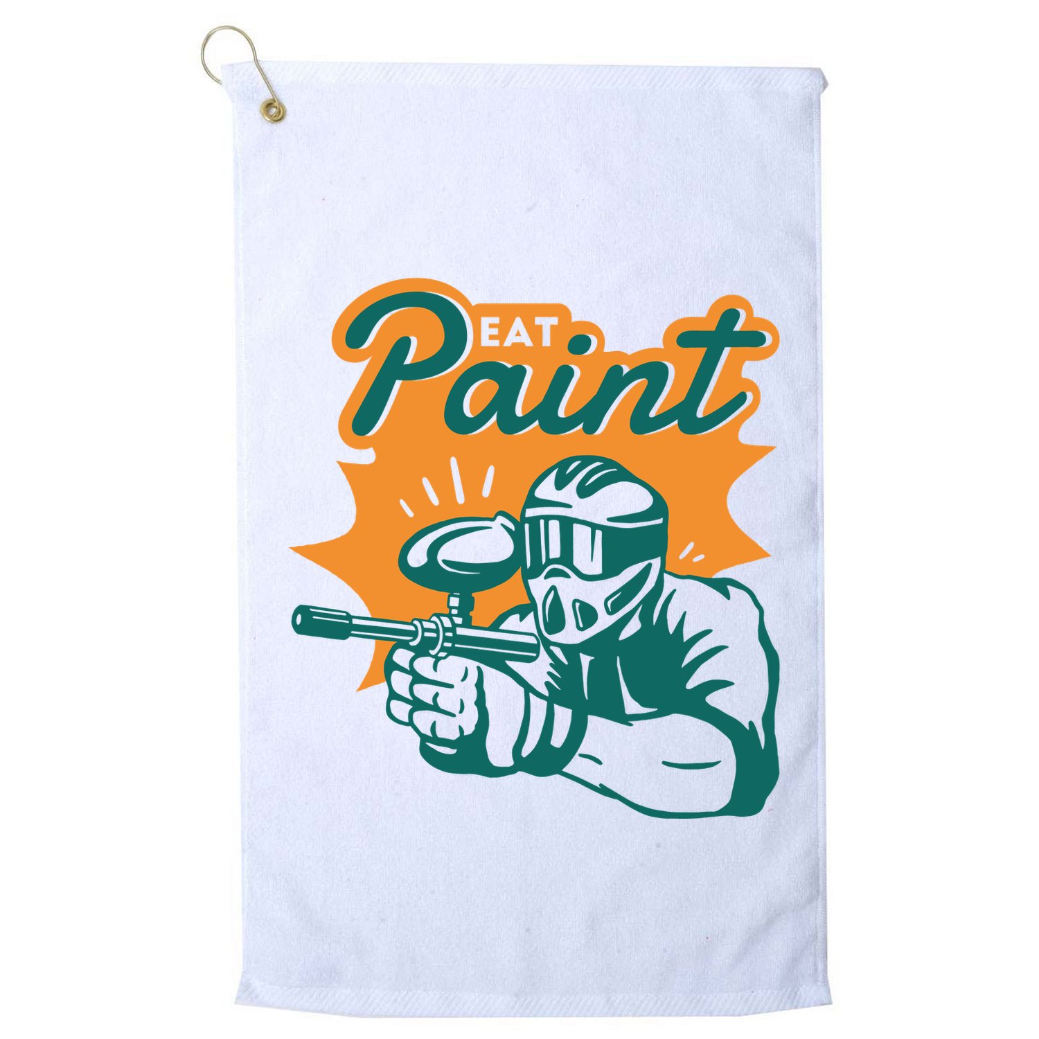 Eat Paint Funny Paintball Golf Towel