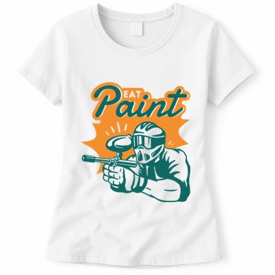 Eat Paint Funny Paintball Womens T-Shirt