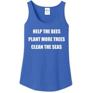 Environtal Protection Gift Save The Bees Plant More Trees Cool Gift Ladies Essential Tank