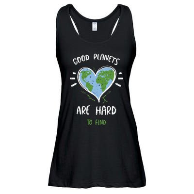 Environmental Protection Good Planets Are Hard... Earth Day Ladies Essential Flowy Tank