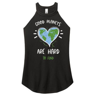 Environmental Protection Good Planets Are Hard... Earth Day Women's Perfect Tri Rocker Tank