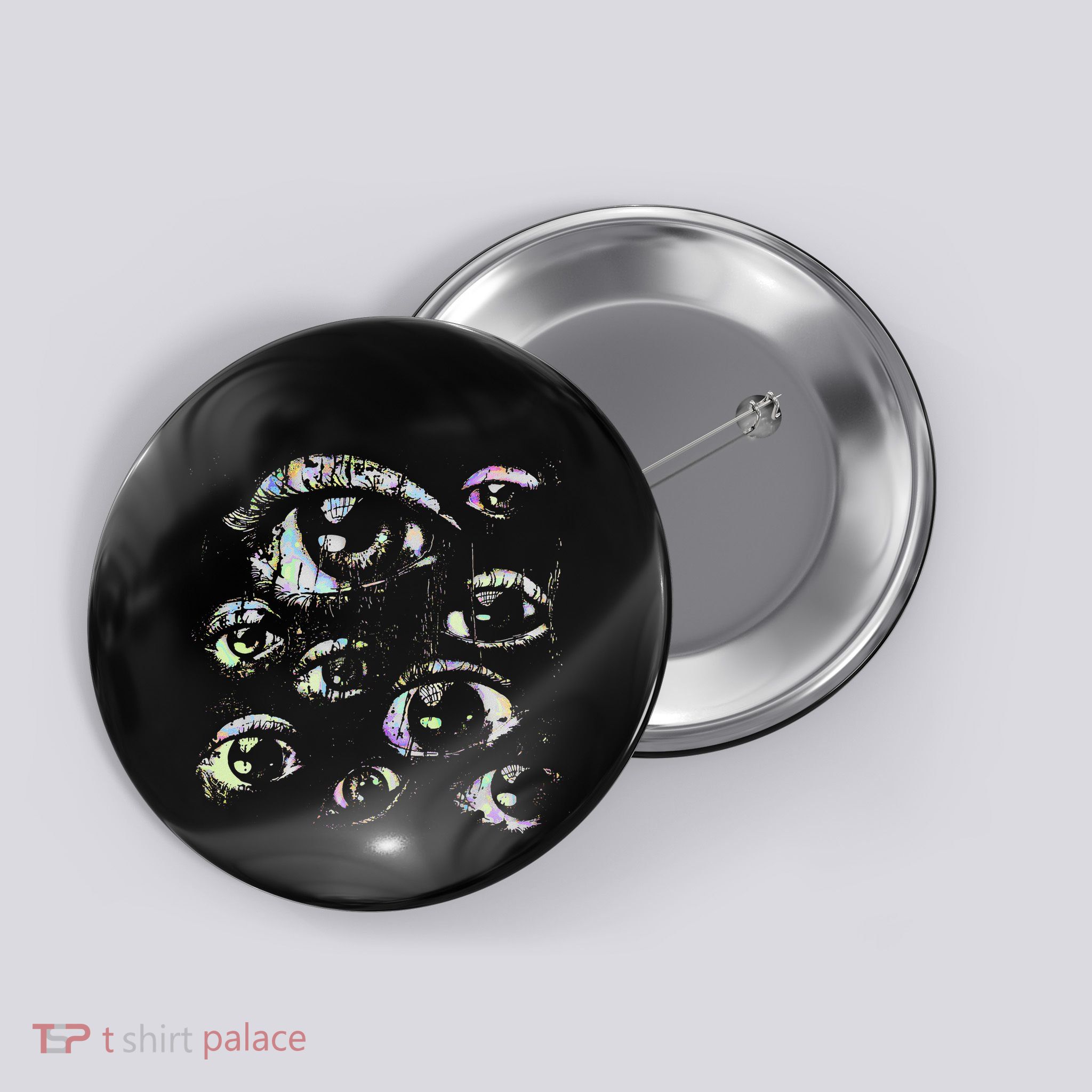 Eyes Pastel Goth Weird Grunge Alt Odd Strange Aesthetic Button