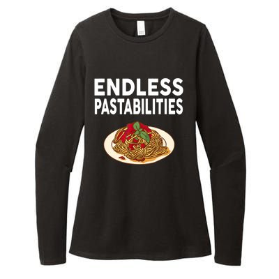 Endless Pastabilities Gifts Funny Pasta Spaghetti Womens CVC Long Sleeve Shirt