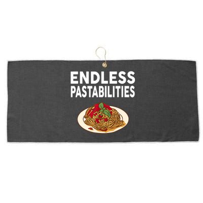 Endless Pastabilities Gifts Funny Pasta Spaghetti Large Microfiber Waffle Golf Towel