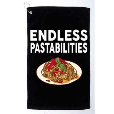 Endless Pastabilities Gifts Funny Pasta Spaghetti Platinum Collection Golf Towel