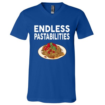 Endless Pastabilities Gifts Funny Pasta Spaghetti V-Neck T-Shirt