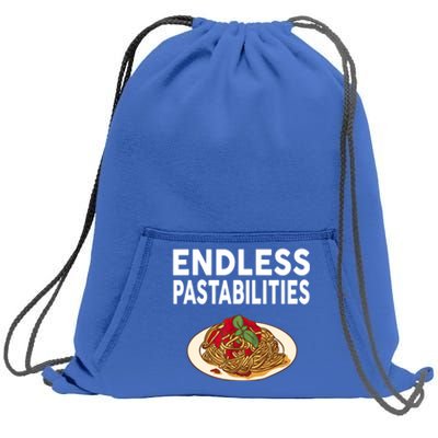 Endless Pastabilities Gifts Funny Pasta Spaghetti Sweatshirt Cinch Pack Bag