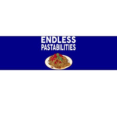 Endless Pastabilities Gifts Funny Pasta Spaghetti Bumper Sticker