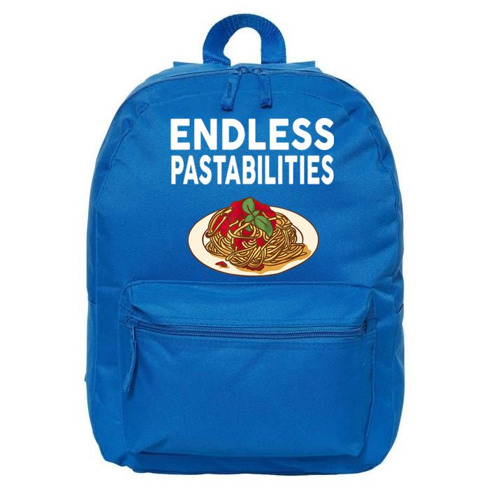 Endless Pastabilities Gifts Funny Pasta Spaghetti 16 in Basic Backpack