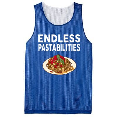 Endless Pastabilities Gifts Funny Pasta Spaghetti Mesh Reversible Basketball Jersey Tank