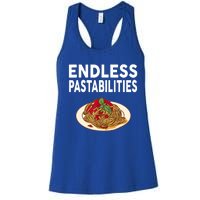 Endless Pastabilities Gifts Funny Pasta Spaghetti Women's Racerback Tank