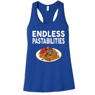 Endless Pastabilities Gifts Funny Pasta Spaghetti Women's Racerback Tank