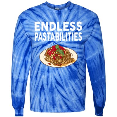 Endless Pastabilities Gifts Funny Pasta Spaghetti Tie-Dye Long Sleeve Shirt