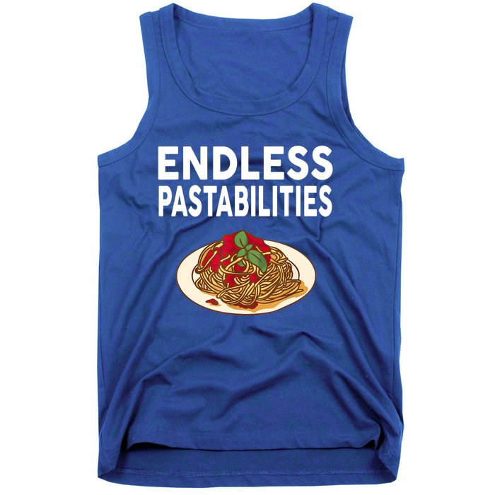 Endless Pastabilities Gifts Funny Pasta Spaghetti Tank Top