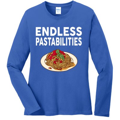 Endless Pastabilities Gifts Funny Pasta Spaghetti Ladies Long Sleeve Shirt