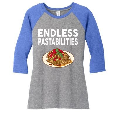 Endless Pastabilities Gifts Funny Pasta Spaghetti Women's Tri-Blend 3/4-Sleeve Raglan Shirt